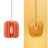 Lampe acoustique Iluro orange vif et jaune vif