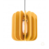 Gos plan de la lampe acoustique jaune vif