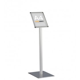 Présentoir / Porte-menu A4, cadre clic-clac sur pied