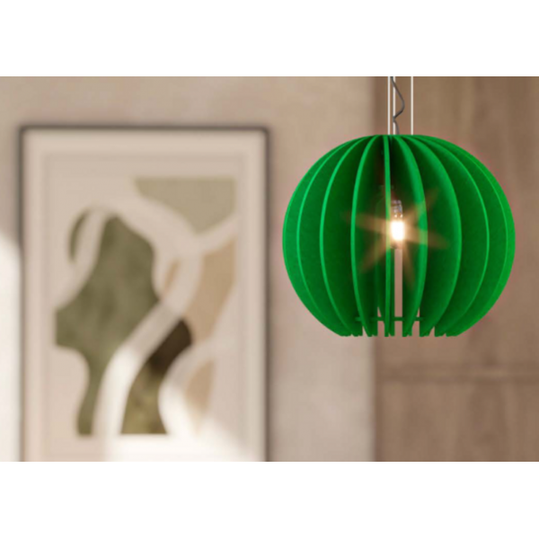 Lampe acoustique Gaïa verte
