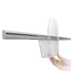 Dacapo brochure tray compatible with floor stands and wall rails