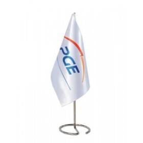 Adverterende tafelvlag - wit