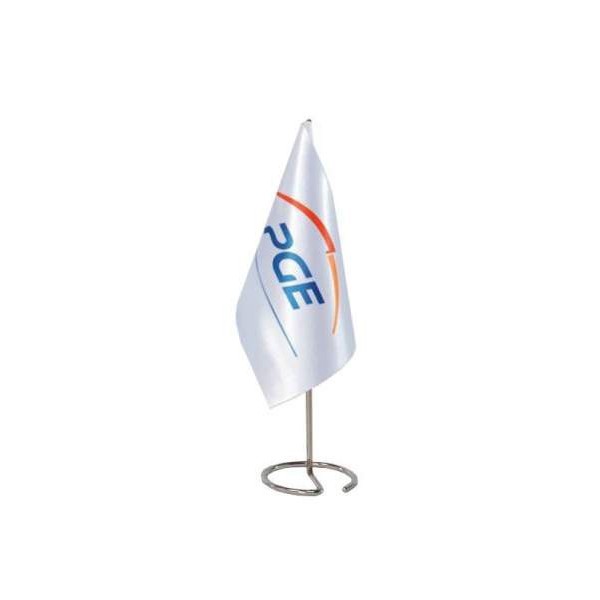 Adverterende tafelvlag - wit