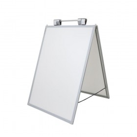 Cavalletto pubblicitario Mag Slim Signwalk doppia faccia in alluminio con cornice magnetica a cambio rapido