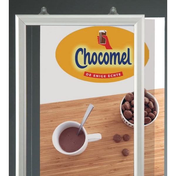 Slide-in frame for hanging with protective sheet included