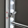 LED bars and numbered connectors of the double-sided totem