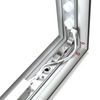 LED cable connection in the bottom frame profile