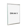 Ramka ścienna Glassnox® Wall ze stali nierdzewnej i plexi