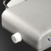 Side drain cap on the base of the outdoor banner