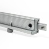 End of a wall profile with its connecting piece
