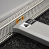 Bottom profile of the wall with Velcro strip and stabilising foot