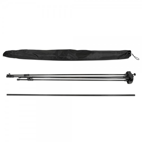 Black carry sleeve of the X-banner with the folded frame