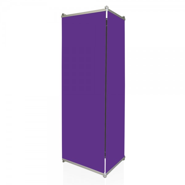 Trójkątny totem reklamowy 3-stronny z drukowanymi grafikami