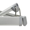 Upper fixing hook of the 3-sided totem on the aluminium profile
