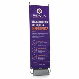 Banner pubblicitario da esterno con base ad acqua