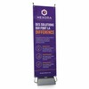Outdoor banner with water-fillable base