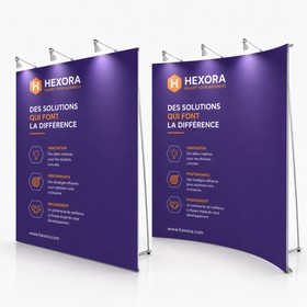 Ścianka reklamowa prosta lub łukowa 240 x 200 cm