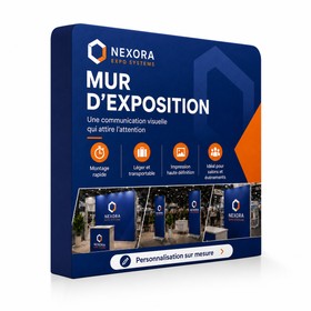3D-Textilwand Rechteck 300 x 240 cm für Messestand