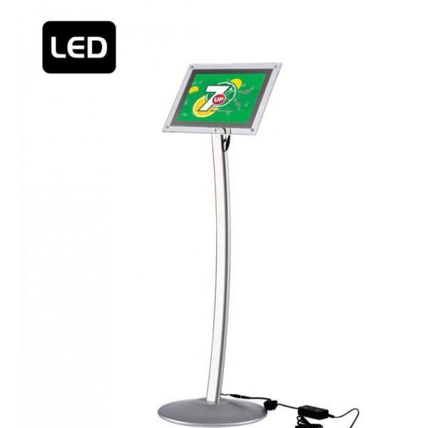 Gebogen menubord acryl LED