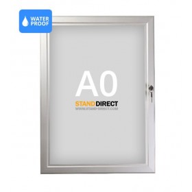 Panneau d'affichage imperméable et verrouillable A0