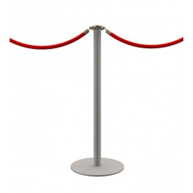 DESIGN afzetpaal, zilvergrijze afwerking