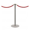 DESIGN retractable belt stanchion, silver finish