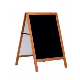Solid Wood A-Frame Pavement Sign with Chalkboard