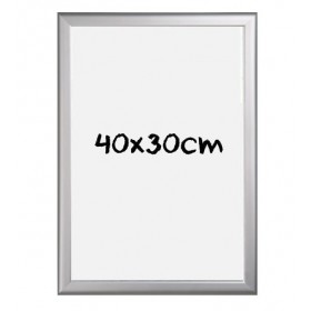 Schreibtafel weiß mit Aluminium Rahmen - 40x30cm Schreibtafel weiß mit Aluminium Rahmen - 40x30cm