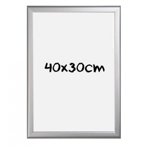 Tableau blanc sur cadre aluminium anodisé, format 40x30cm