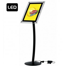 Présentoir LED A3, noir