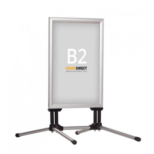 B2 stoepbord Swing Pro - zilver