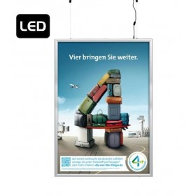 Rama zatrzaskowa Smart Led Box dwustronna do zawieszenia z oświetleniem LED