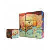 Pouf puzzle imprimé pour enfants