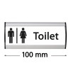 Muurbord "Sign" - Toilet - 100 mm