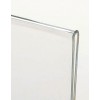 Plexiglas comptoir displaystandaard A4 detail afgeronde vouw constructie