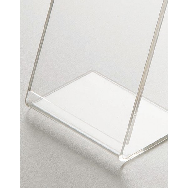 sviao Présentoir de Table A4 A5 A6 en Acrylique Transparent avec Base en Bois 210 * 148MM A5 