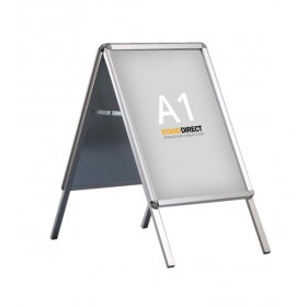 Reclame stoepbord, afgeronde hoeken