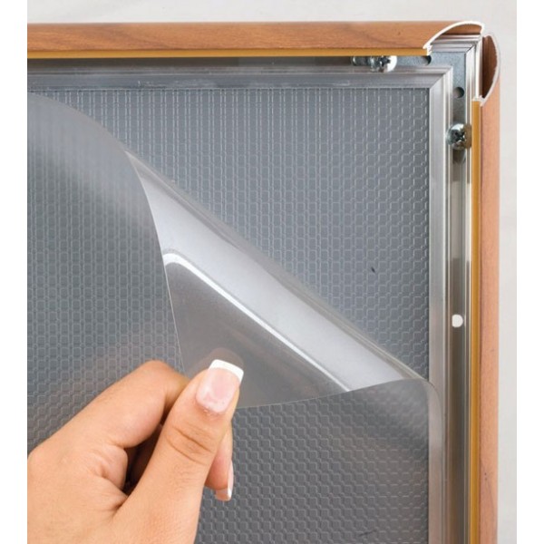 Snap frame wood finish poster protection