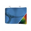 Textile stand backdrop, seamless wave design (S)