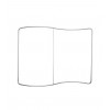 Aluminium frame for Vague textile stand