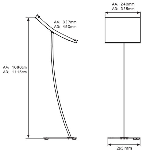 Dimensions du support ARC