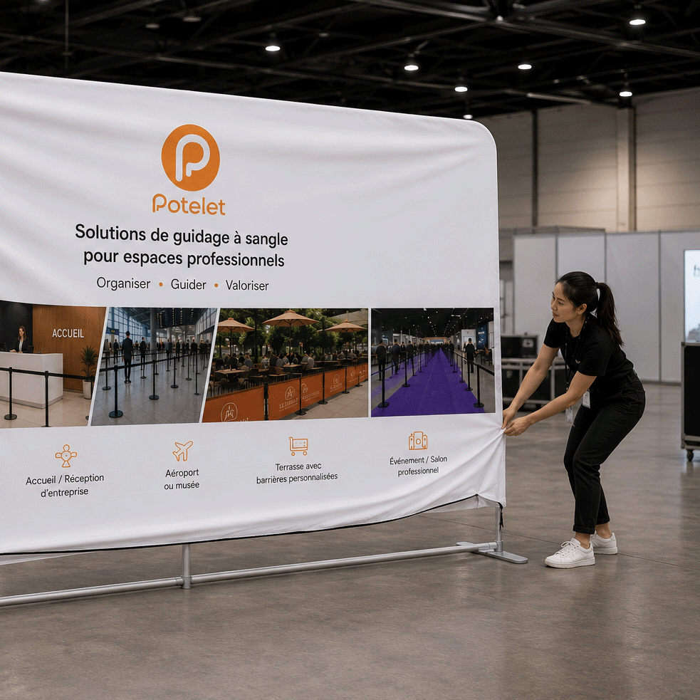 Stands tubulaires pour salons professionnels et événements pros