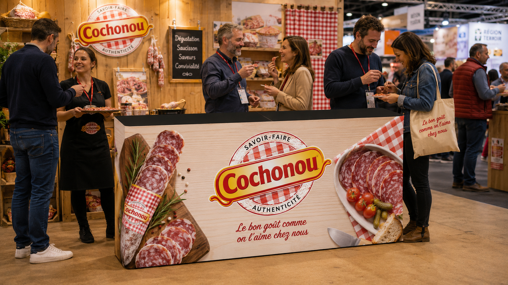 Comptoir de vente, de démonstration, de dégustation...
