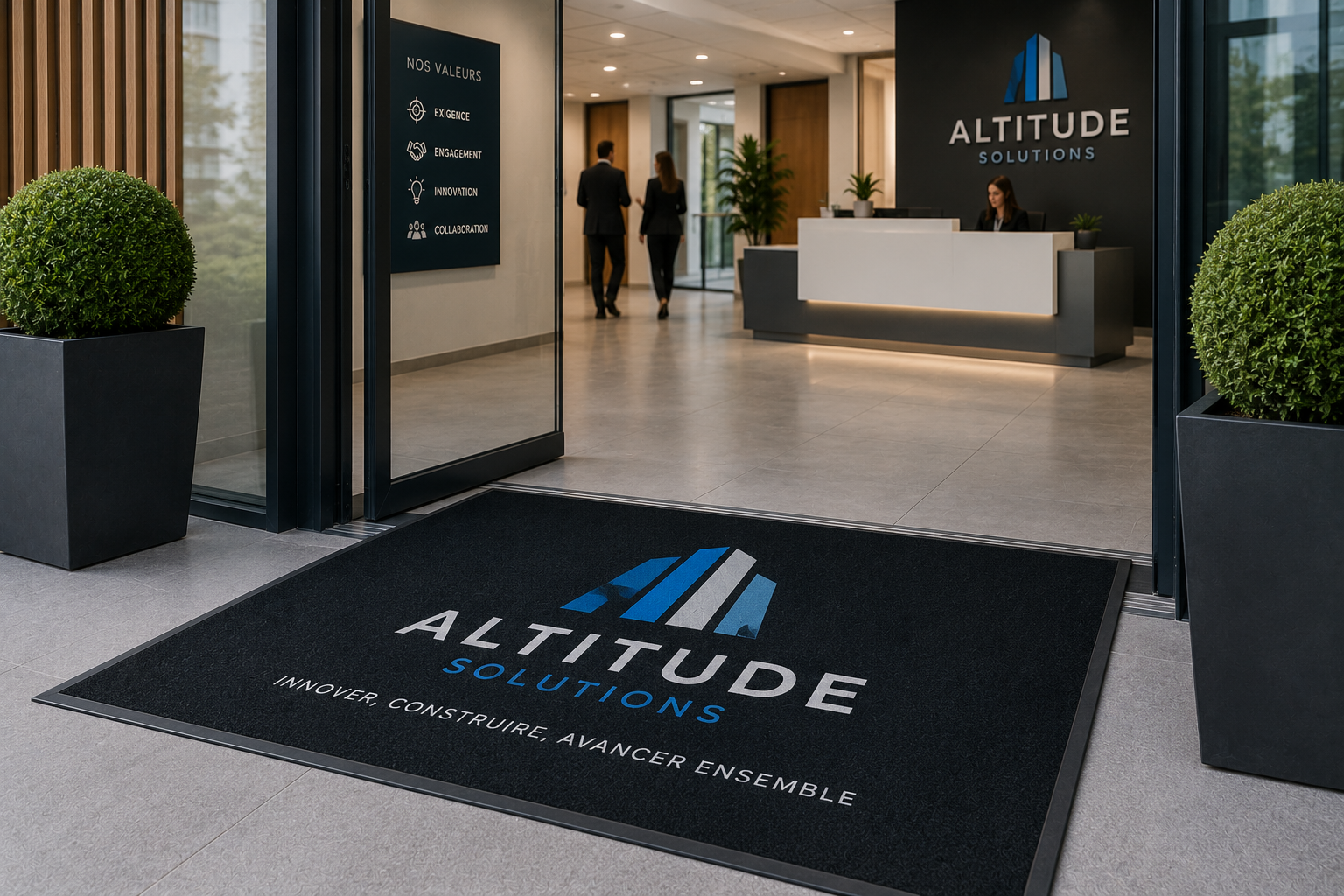Bedrijfsreceptie en kantoren