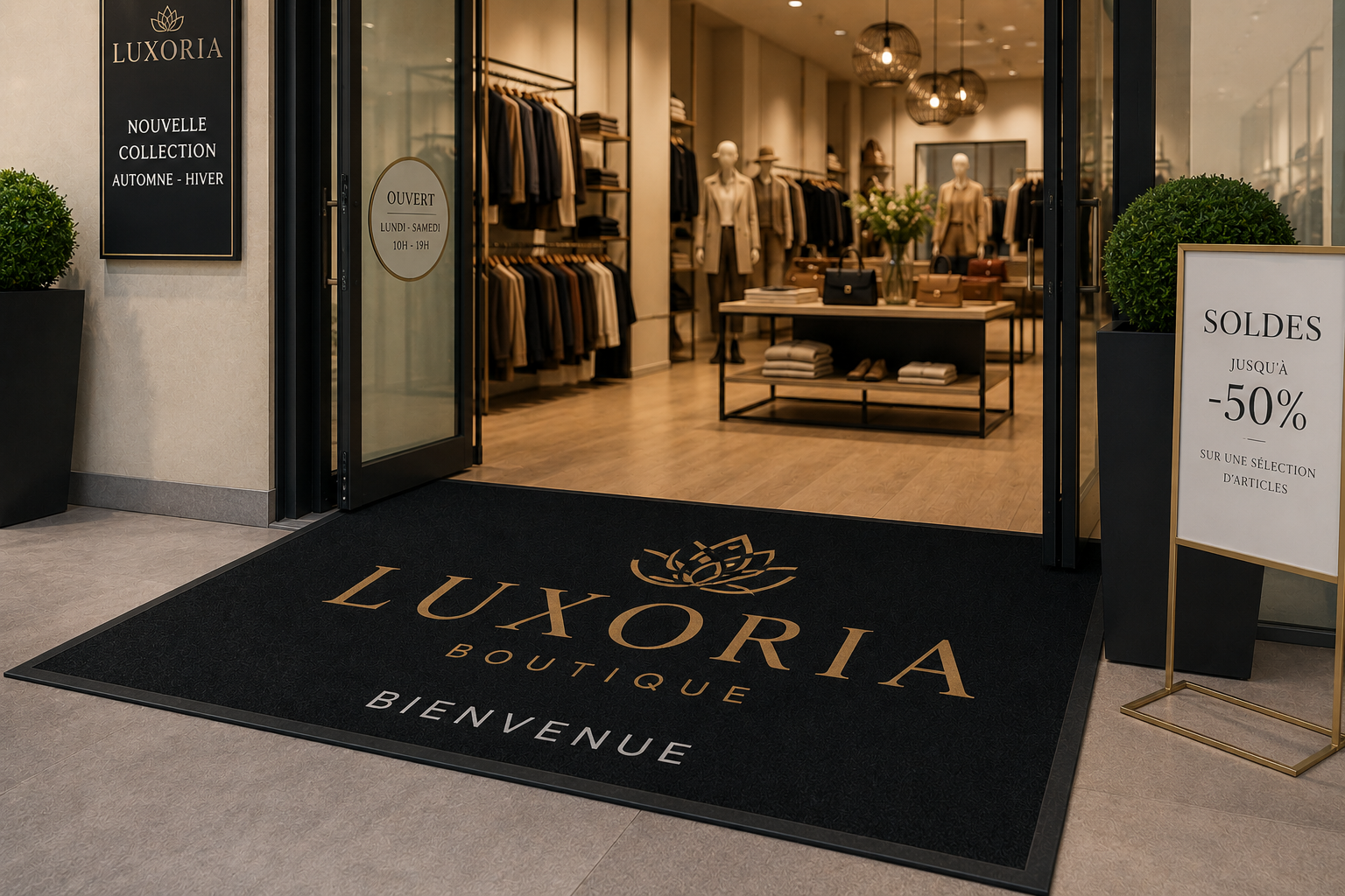 Winkels, hotels en showrooms