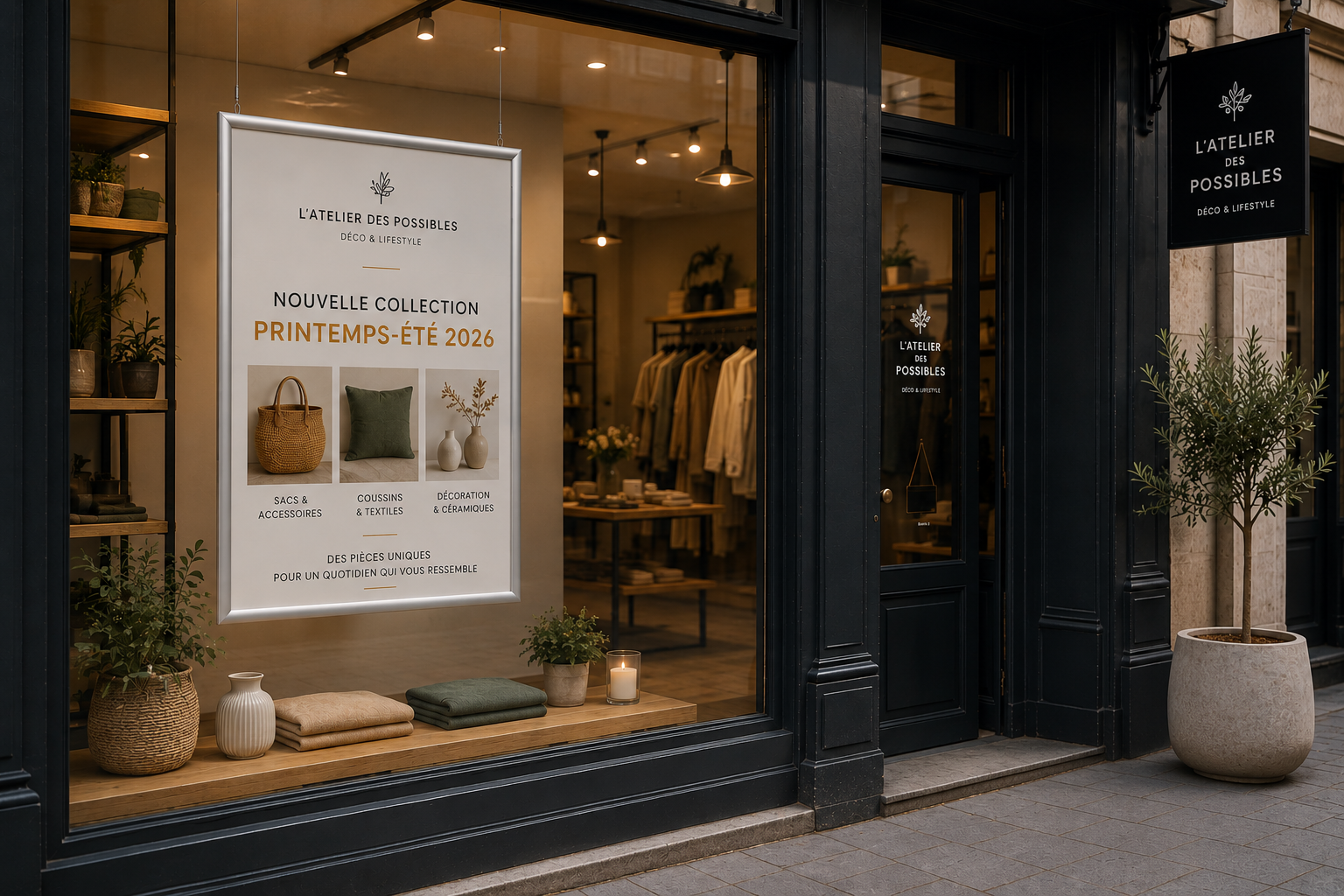 Affichekaders voor commerciële etalages en verkooppunten