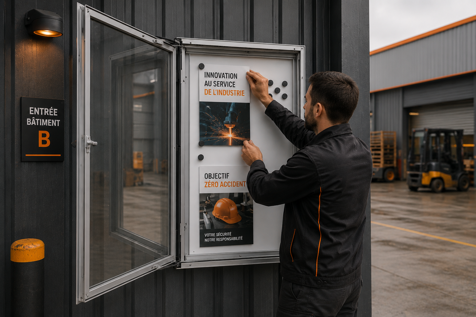 Affichemaders in bedrijven, scholen, ziekenhuizen en overheidsdiensten