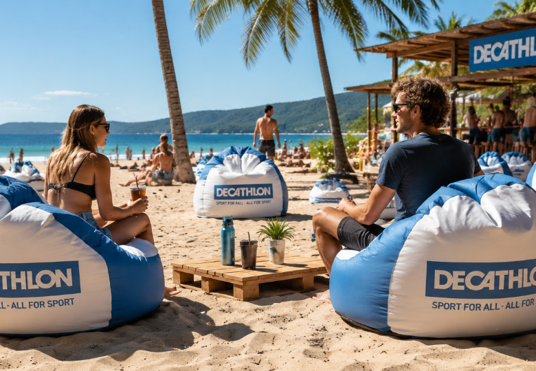 Pouf personnalisé : un mobilier original pour valoriser votre marque