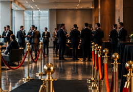 Absperrpfosten mit Kordel Prestige für Veranstaltungen: Velvet Rope, Ausführungen und Kombinationen
